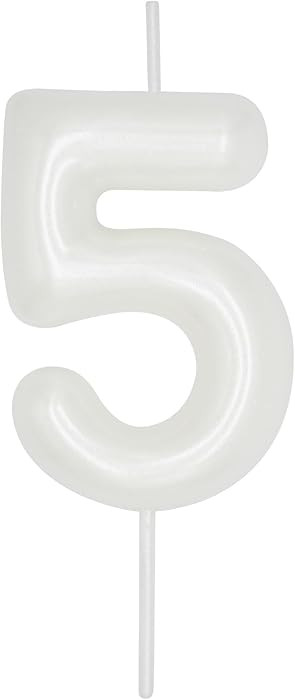 DERVENTA Number Candle White 2.36 inch Party Celebration Anniversary Decoration Perfect Birthday ... | Amazon (US)