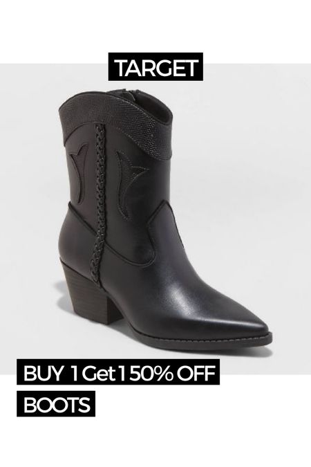 Target Boot Sale - Buy 1 Get 1 50% off 

#LTKshoecrush #LTKstyletip #LTKsalealert