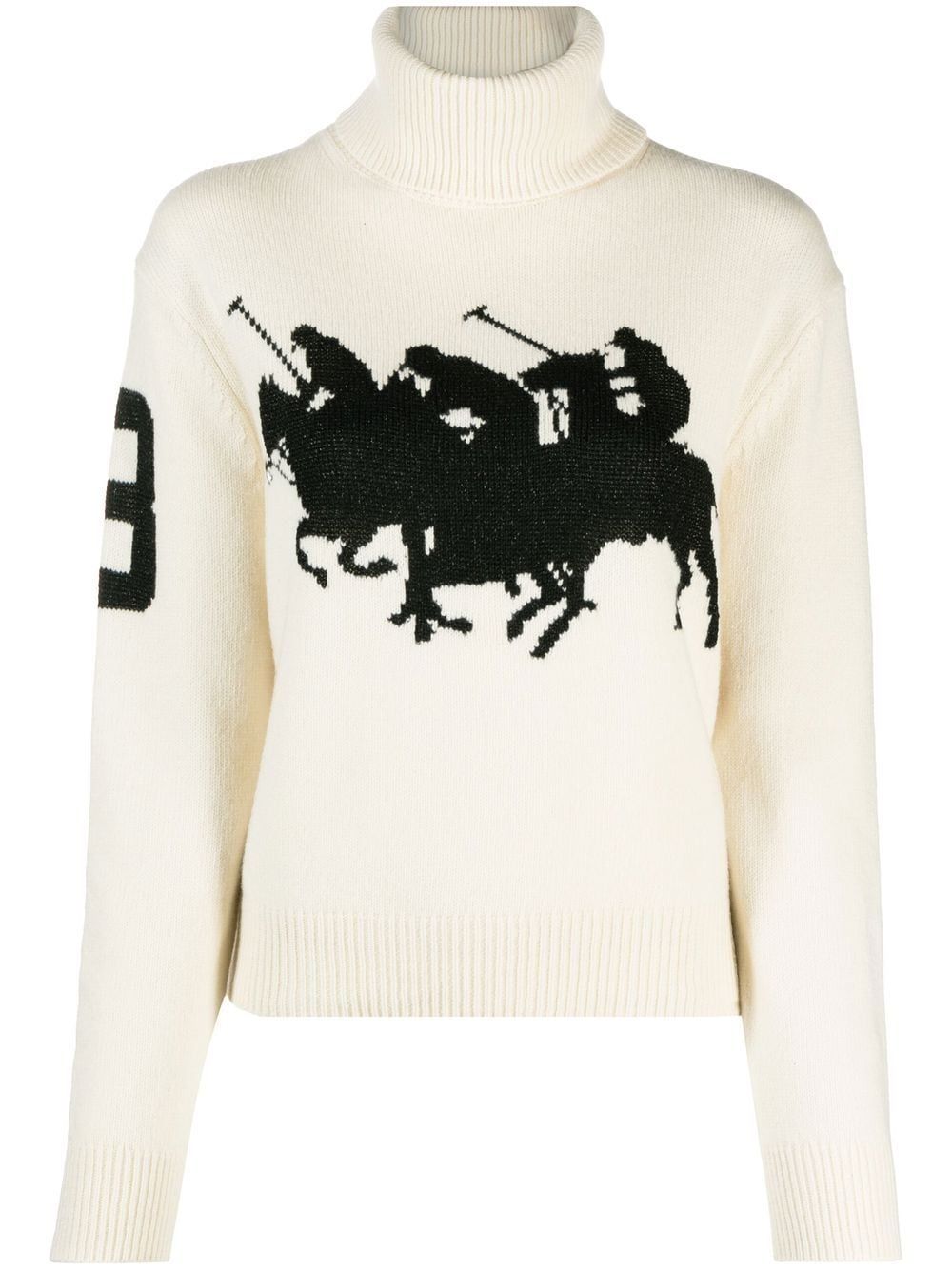 Polo Ralph Lauren intarsia-knit roll-neck Jumper  - Farfetch | Farfetch Global