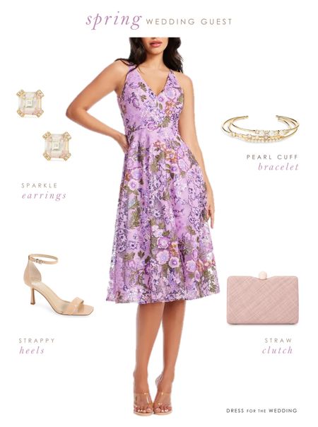 New spring wedding guest dresses from Nordstrom 
Purple dress
Midi dress 
Floral dress 
What to wear to a spring wedding 
Dress the Population dress
Fit and flare dress
Casual spring wedding outfit 
What to wear to an outdoor spring wedding 
Cuff
Stud earrings 
Kate Spade earrings 
Clutch
Wedding guest shoes 
Wedding guest jewelry 

#LTKmidsize #LTKwedding #LTKSeasonal