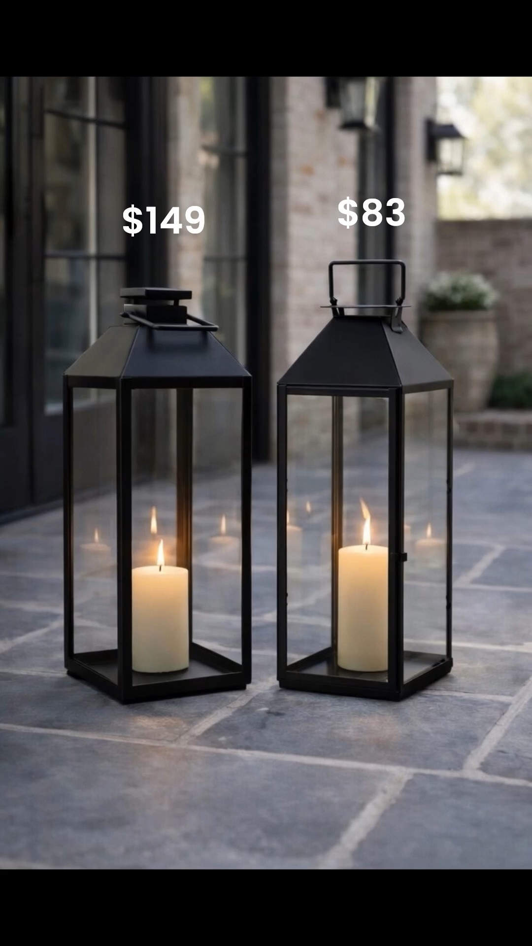 Wow, these lanterns are so similar outdoor lanterns that make a statement. I have listed the look for less and the splurge version of these lanterns. Also, you can find them sold as a set or single. 

#LTKSaleAlert #LTKHome