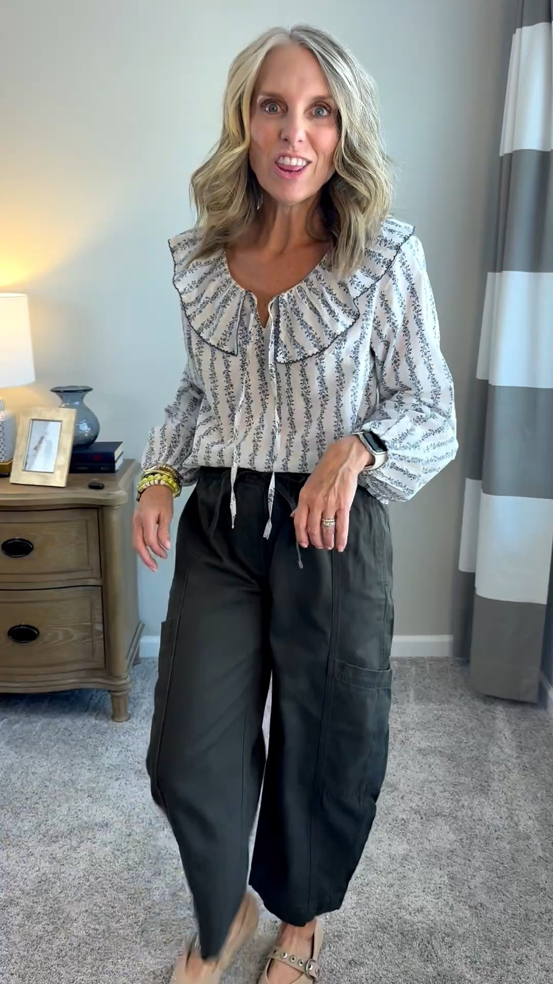 I think these pants will be a go to from now to spring. Wearing XS in both. Great teacher look, casual workwear.

#LTKdayinmylife #LTKootd #LTKOver40