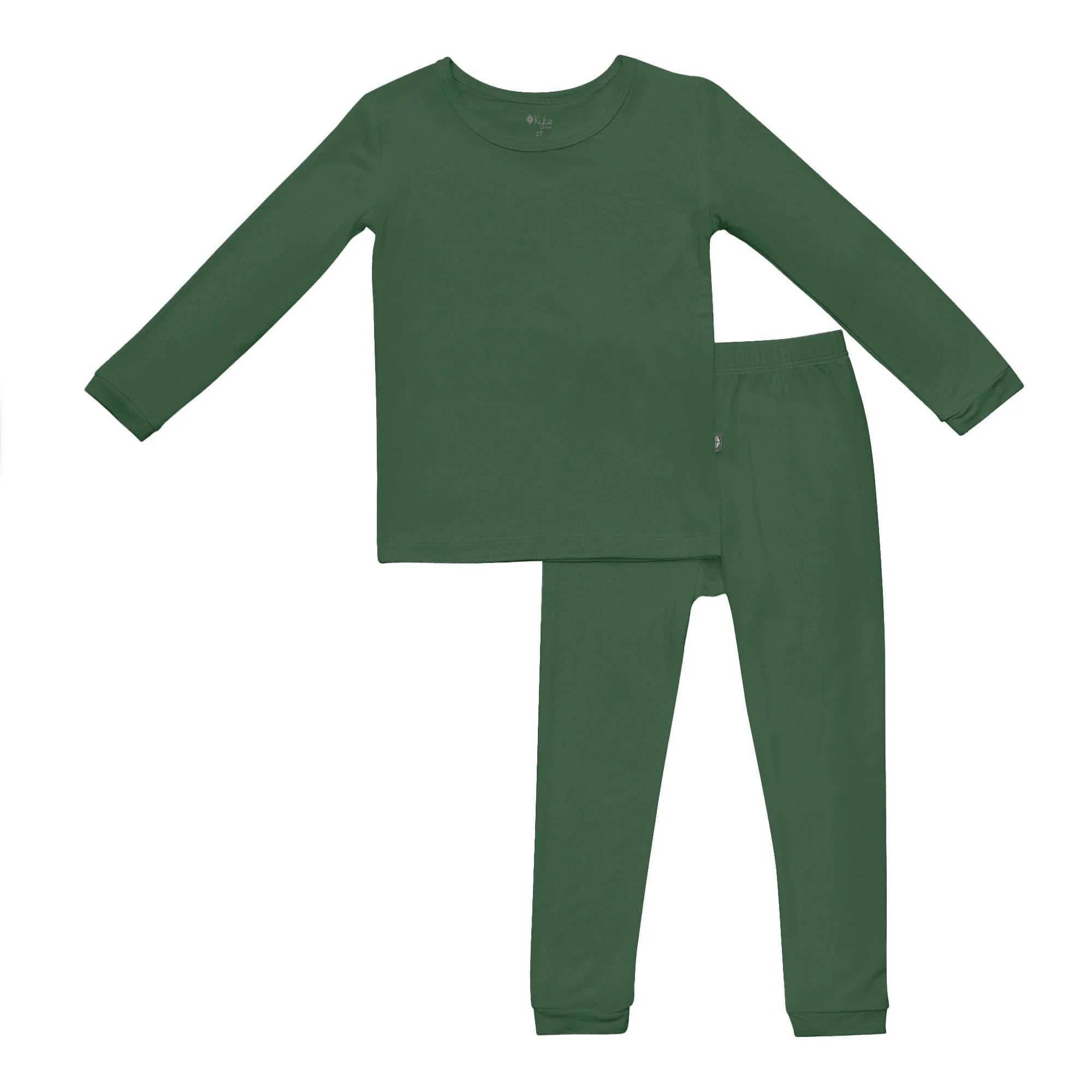 Long Sleeve Pajamas in Hunter | Kyte BABY