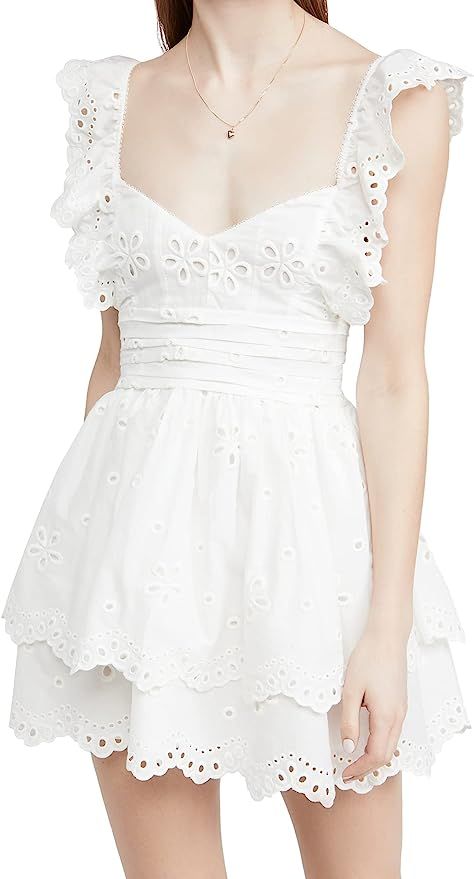 For Love & Lemons Women's Cotton Eyelet Tank Dress | Amazon (US)