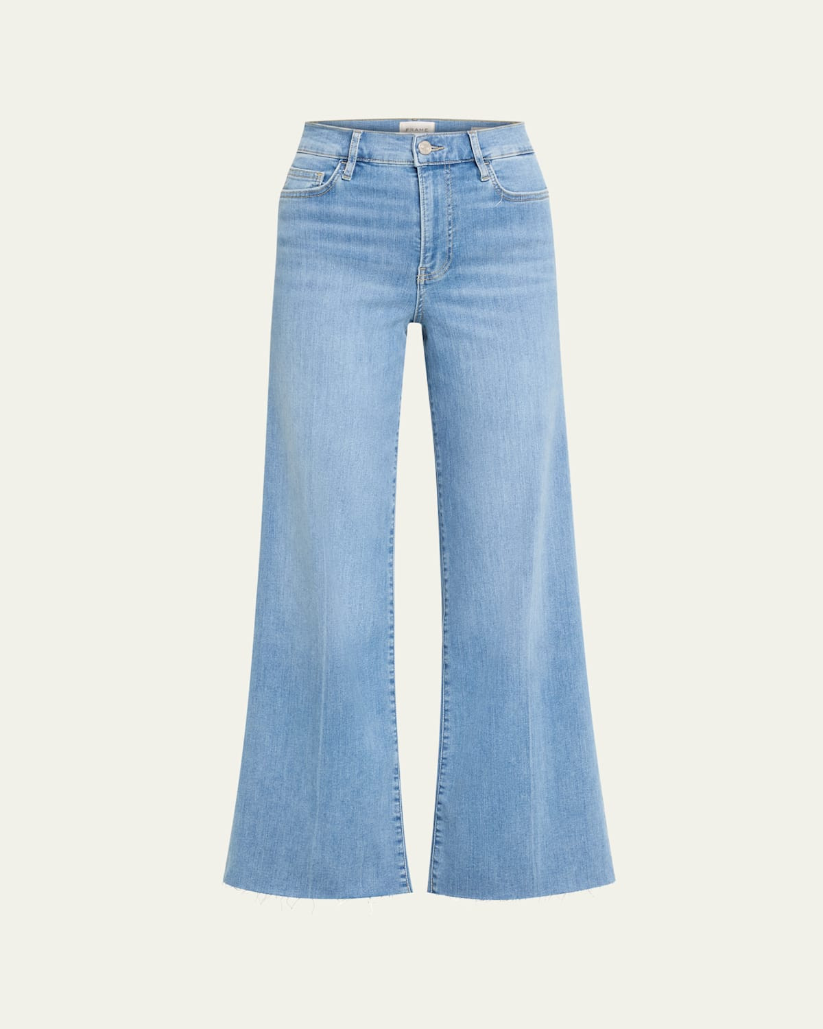 Le Slim Palazzo Raw Fray Jeans | Bergdorf Goodman