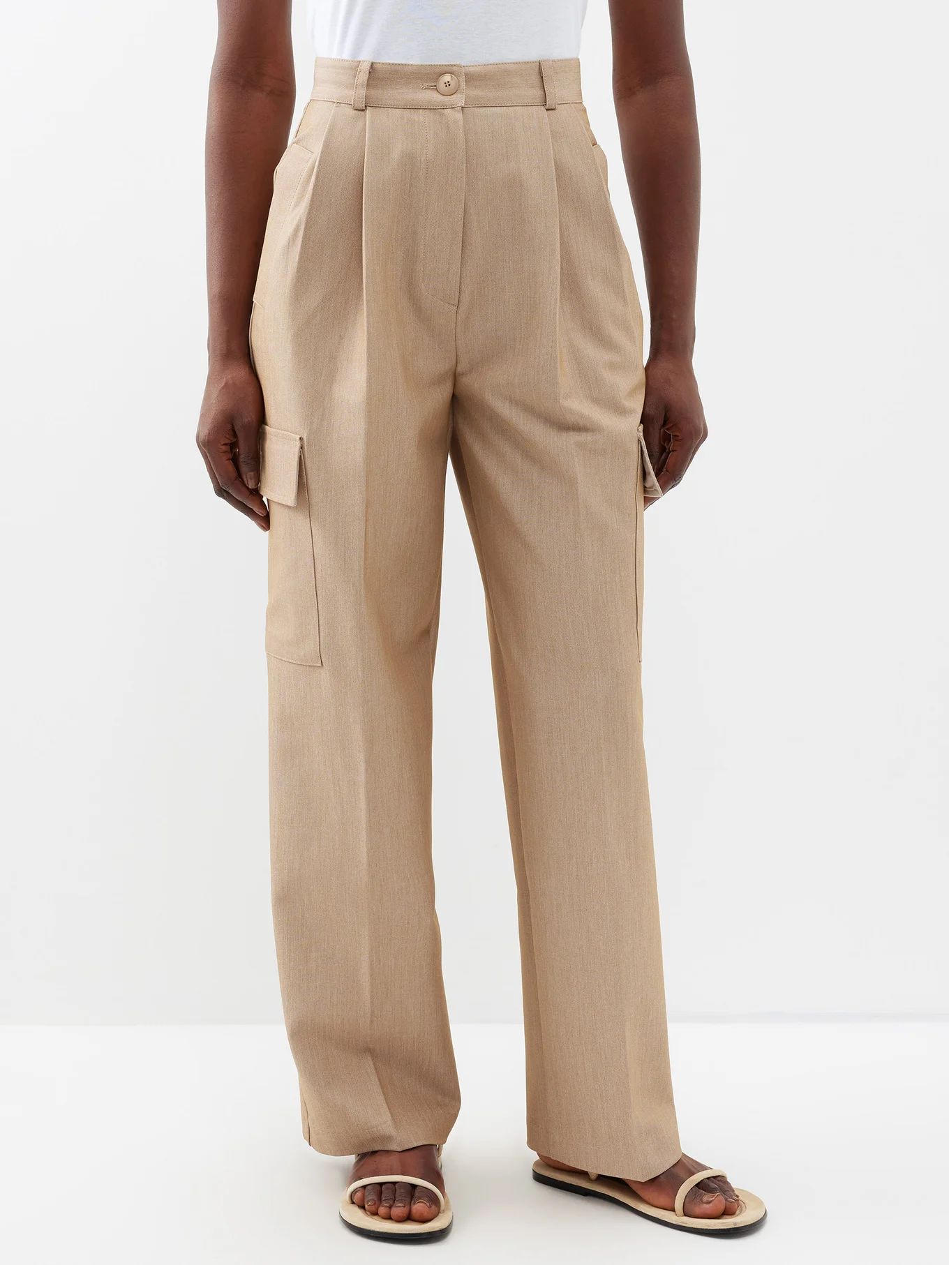 Maesa tailored fresco cargo trousers | The Frankie Shop | Matches (UK)