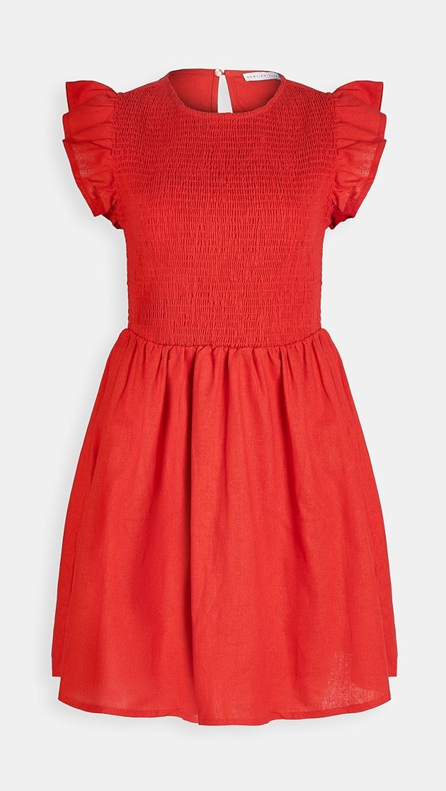 Smocked Ruffle Sleeve Dress | Shopbop