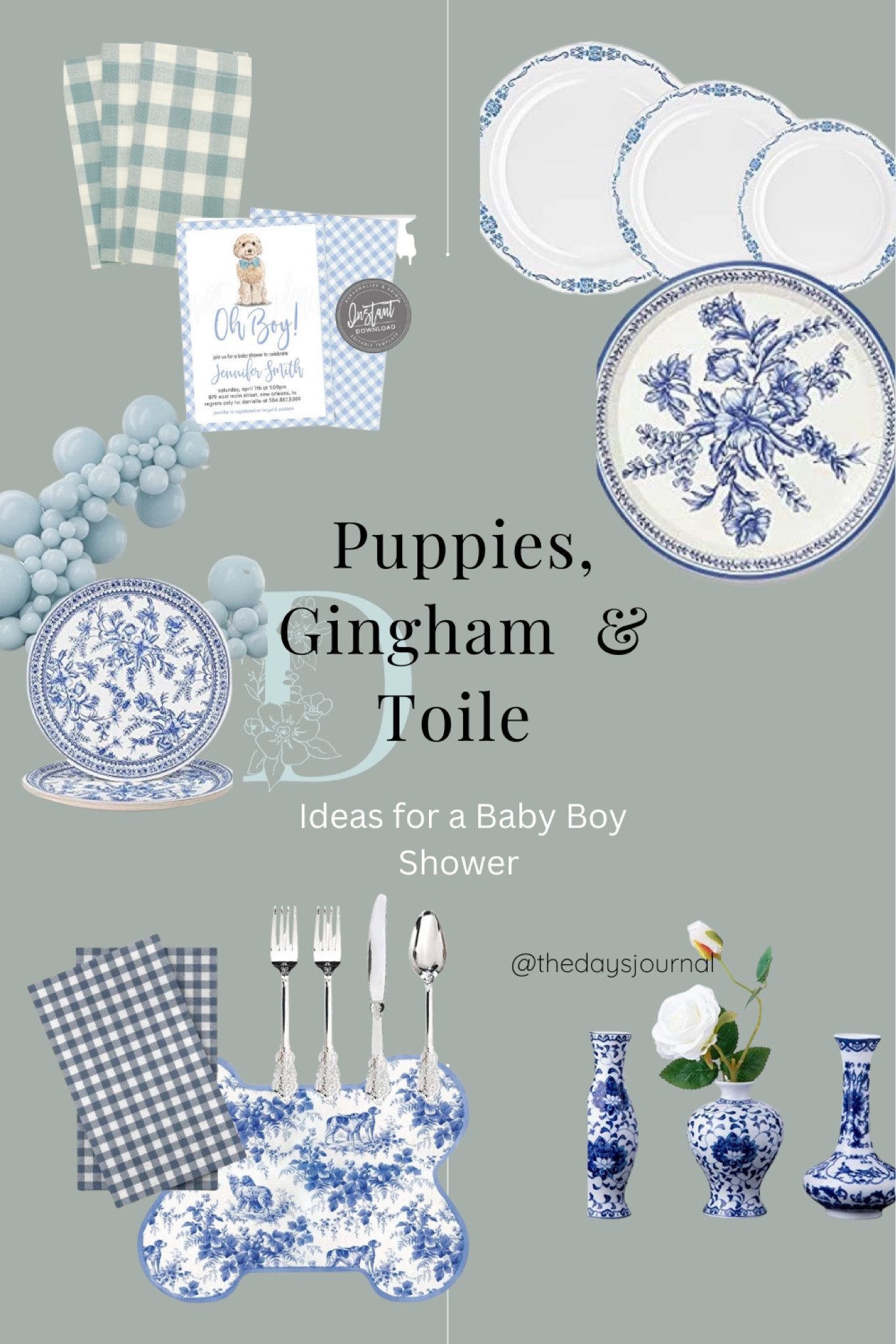 The ideas for my sisters sweet baby boy flower are flowing! Look at some if the cute items I’ve found to celebrate her sweet little one 
#ltkbabyshower 

#LTKbaby #LTKbump