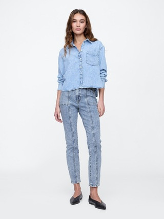 High Rise Seamed Soft Vintage Slim Jeans | Gap Factory