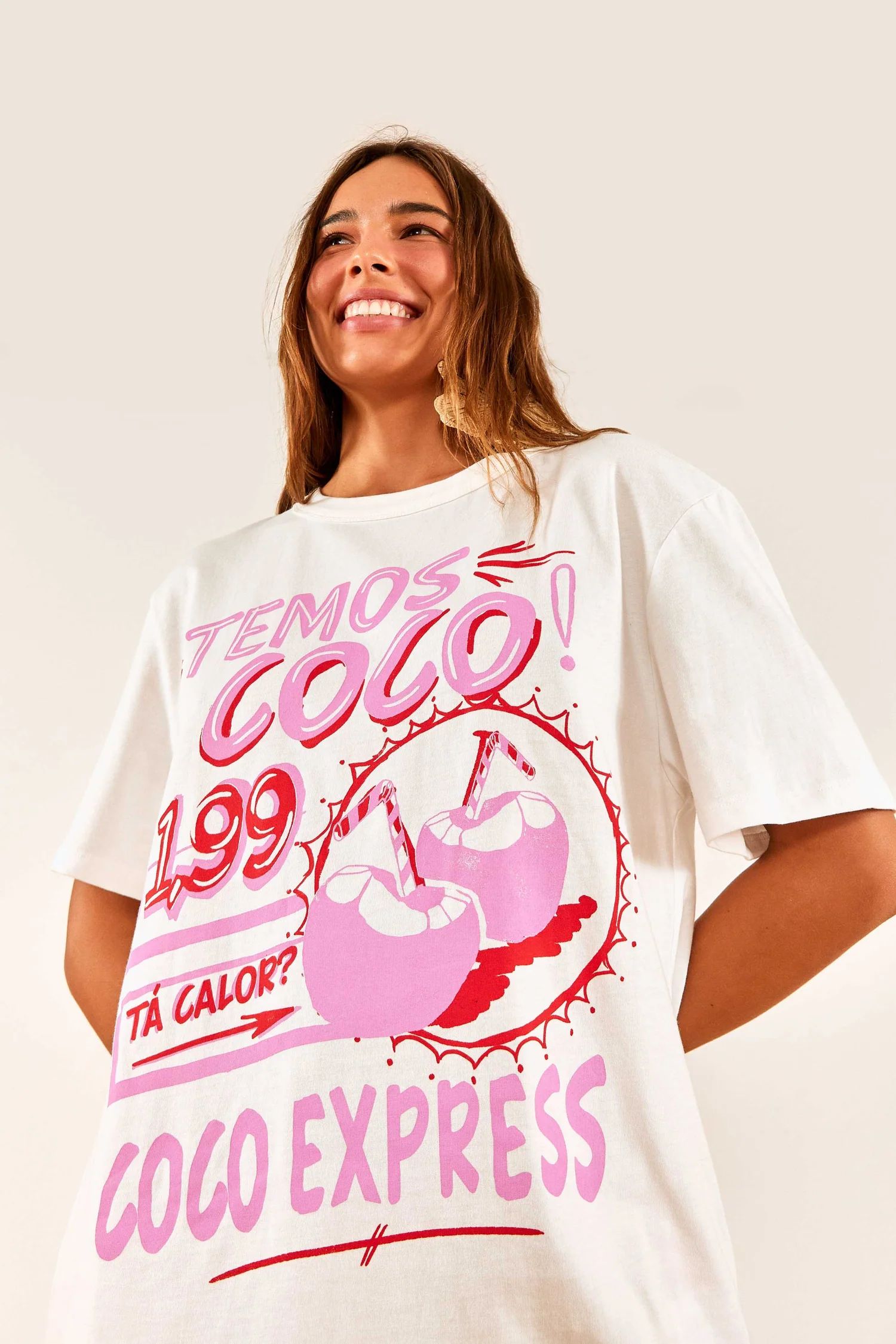 White Temos Coco T-Shirt | FarmRio