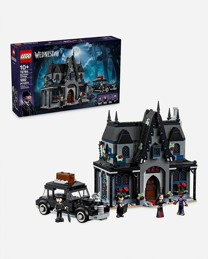LEGO Wednesday Morticia’s Cottage Building Toy - Pretend Playset with Buildable Car for Kids, A... | Amazon (US)