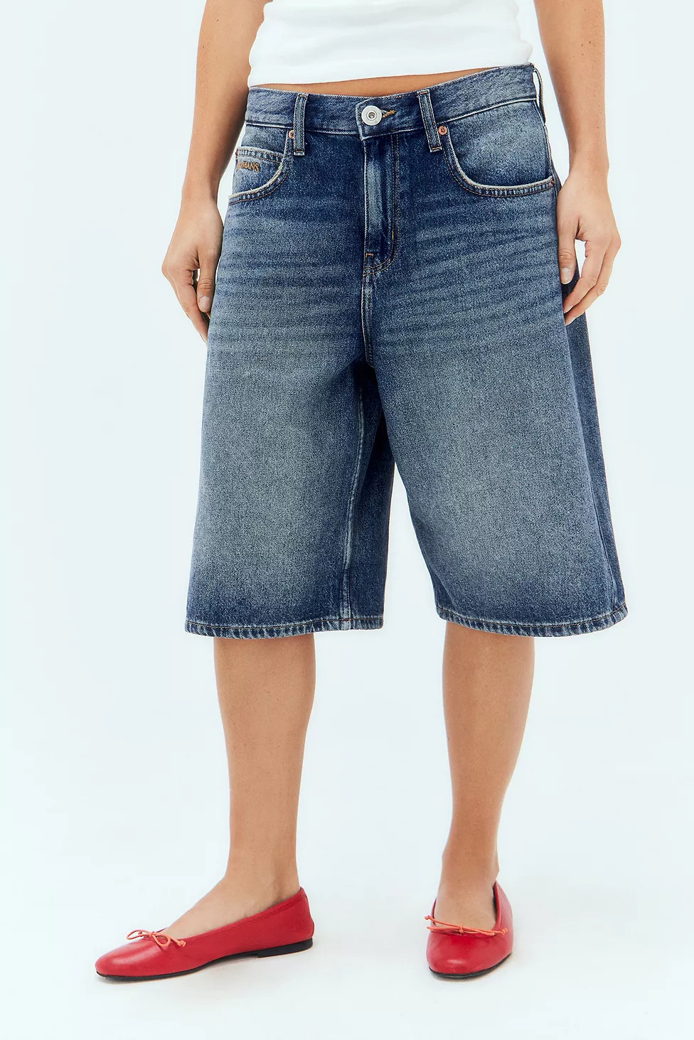 BDG Denim Longline Board Shorts | Urban Outfitters (EU)