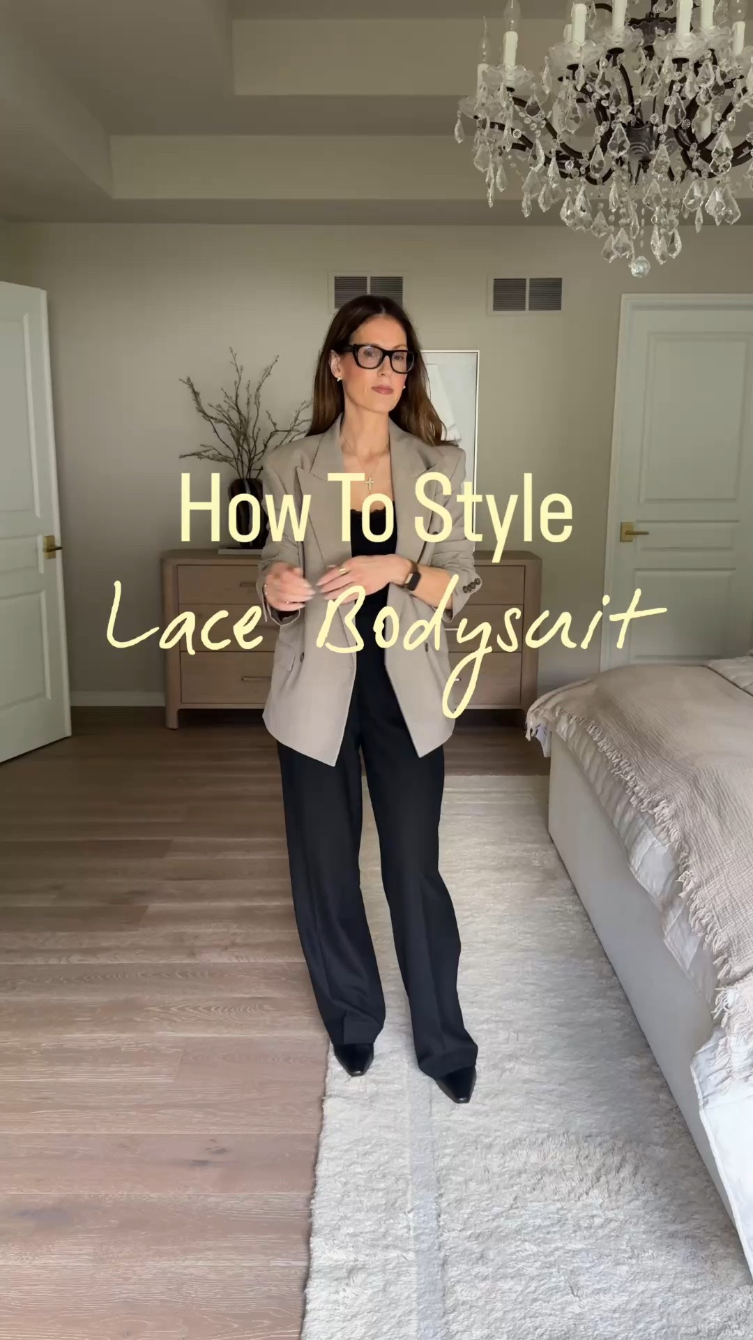 A lace bodysuit can be perfect for the office if you know how to style it. 

Office. Work. Fall. Outfits over 40. @Aritzia

#LTKootd #LTKgrwm #LTKstorytime