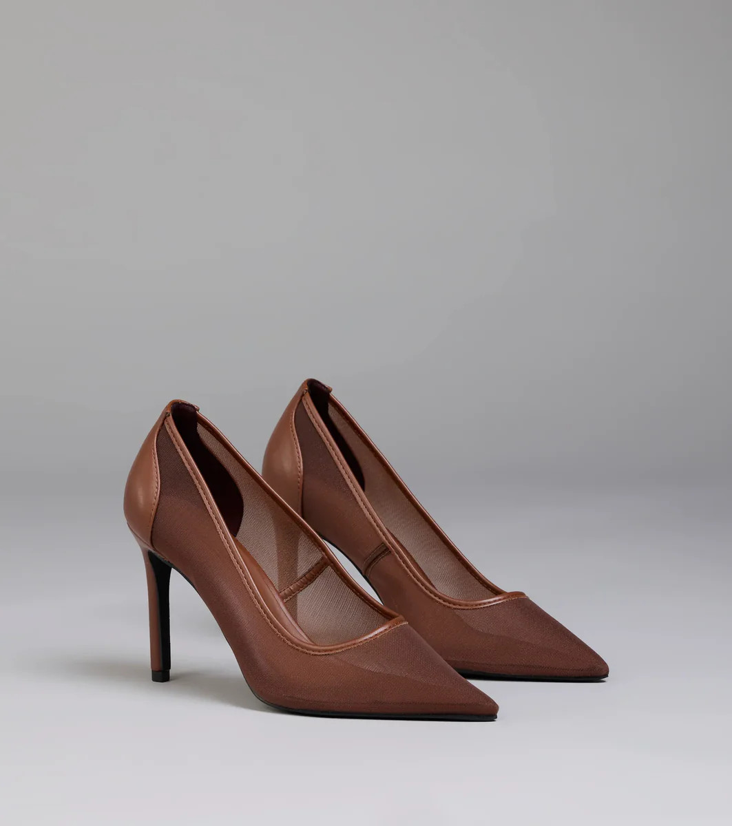 All Pretty Sheer Mesh Stiletto Pumps | Windsor Stores