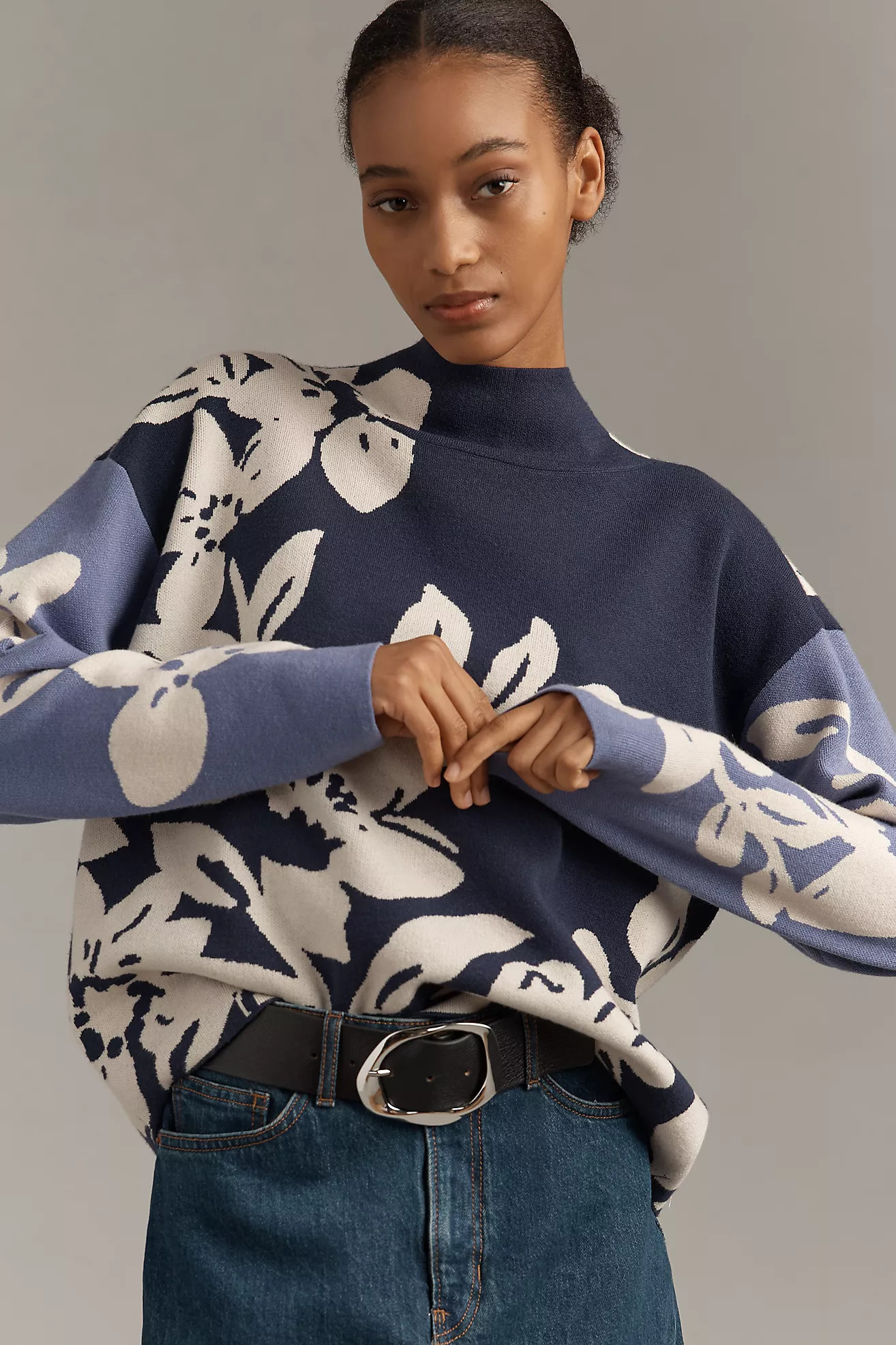 The Carys Mock-Neck Sweater by Maeve | Anthropologie (US)