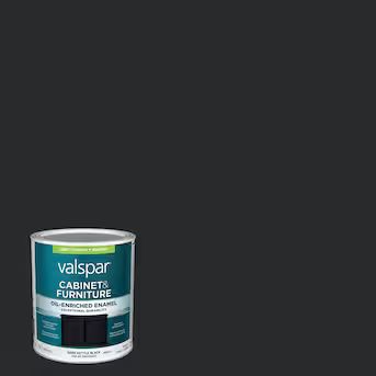 Valspar Satin Dark Kettle Black Cabinet and Furniture Paint Enamel (1-quart) | Lowe's