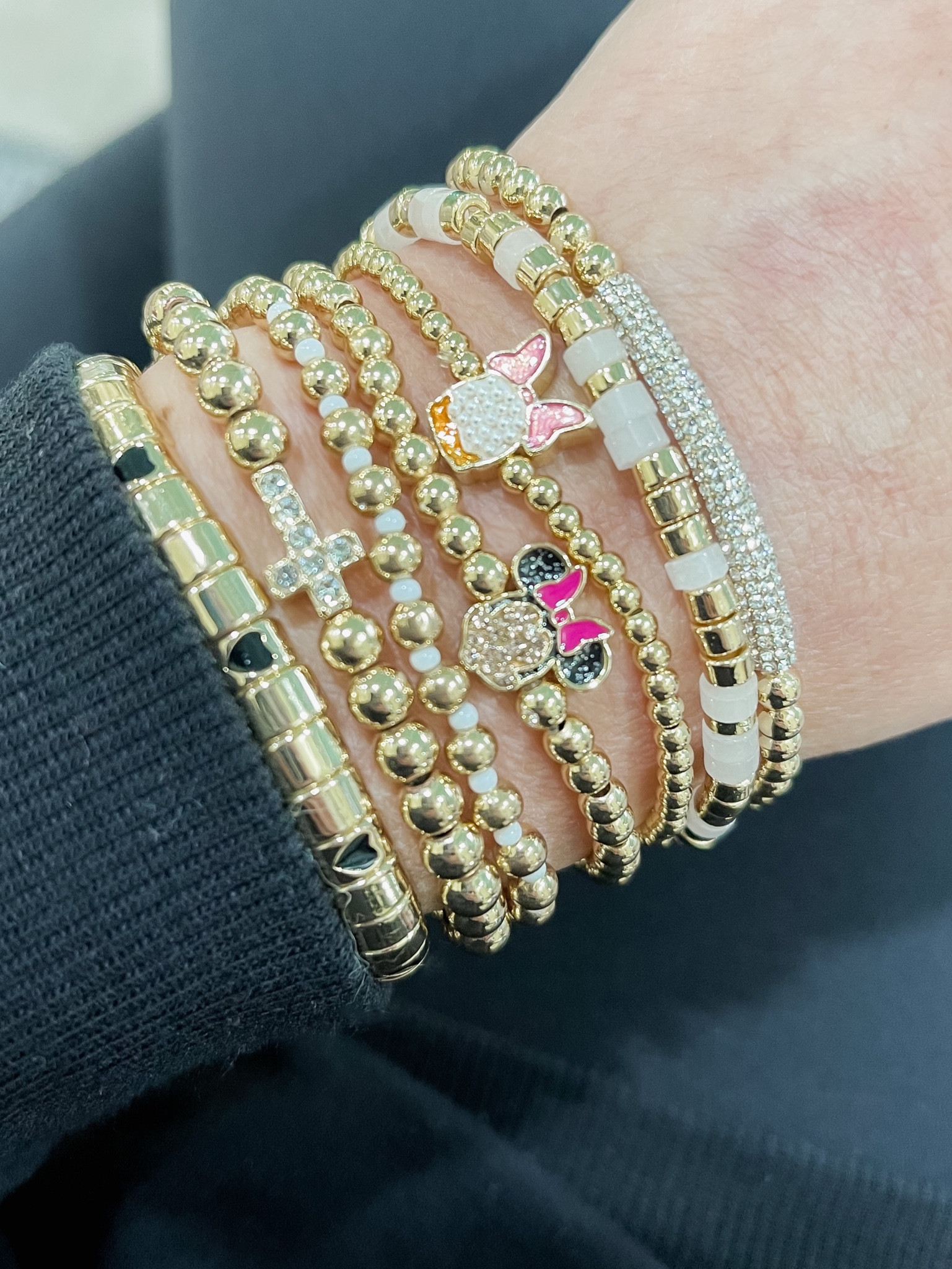 Today’s bracelet stack / baublebar Pisa bracelets on sale for $10. Originally $30!!! Entire site is on sale with code BB30
Stocking stuffers
Gifts for her 
Disney
Stocking stuffers 

#LTKCyberweek 

#LTKsalealert #LTKGiftGuide