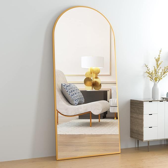CASSILANDO Full Length Mirror 65" × 24", Floor Mirror,Standing Mirror, Against Wall for Bedroom,... | Amazon (US)