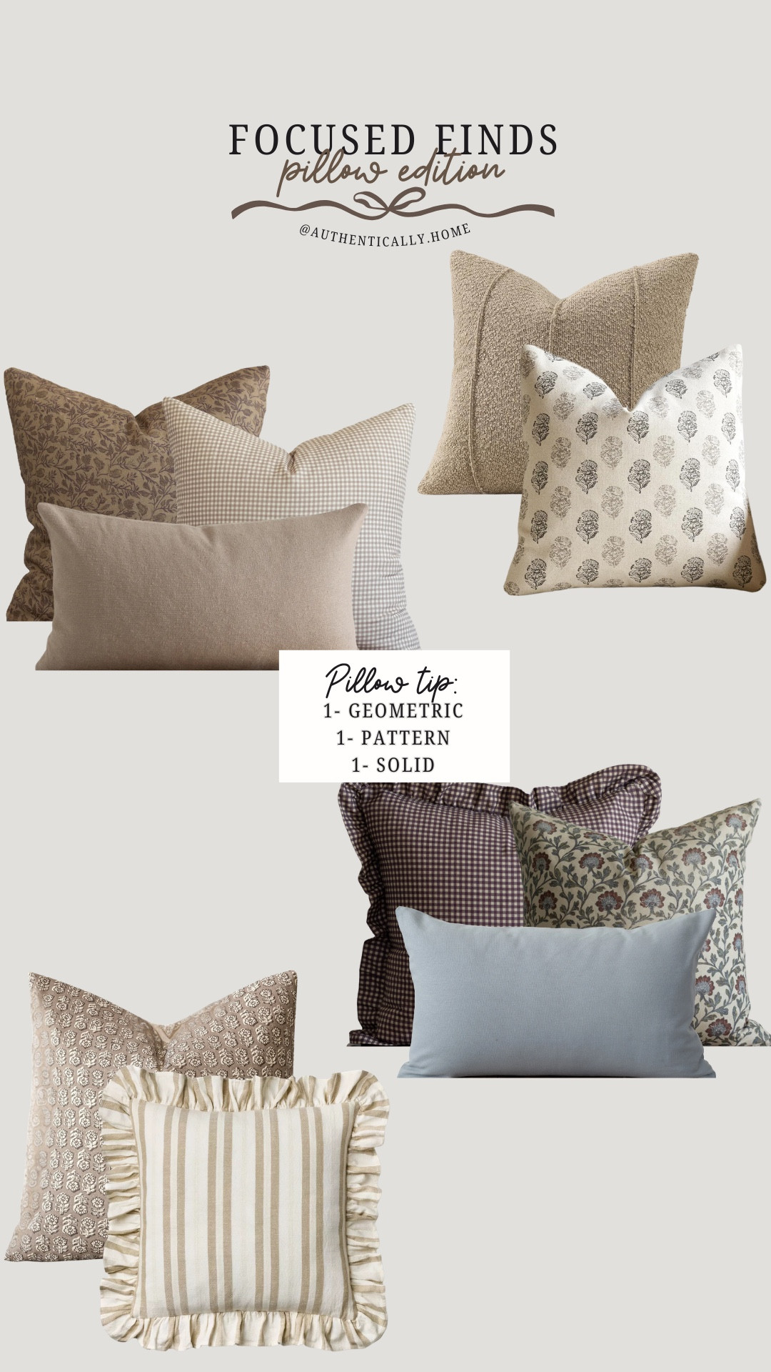Pillow combos to save the day. Warm toned brown/taupe and blue/plum colors n 

#LTKSaleAlert #LTKHome