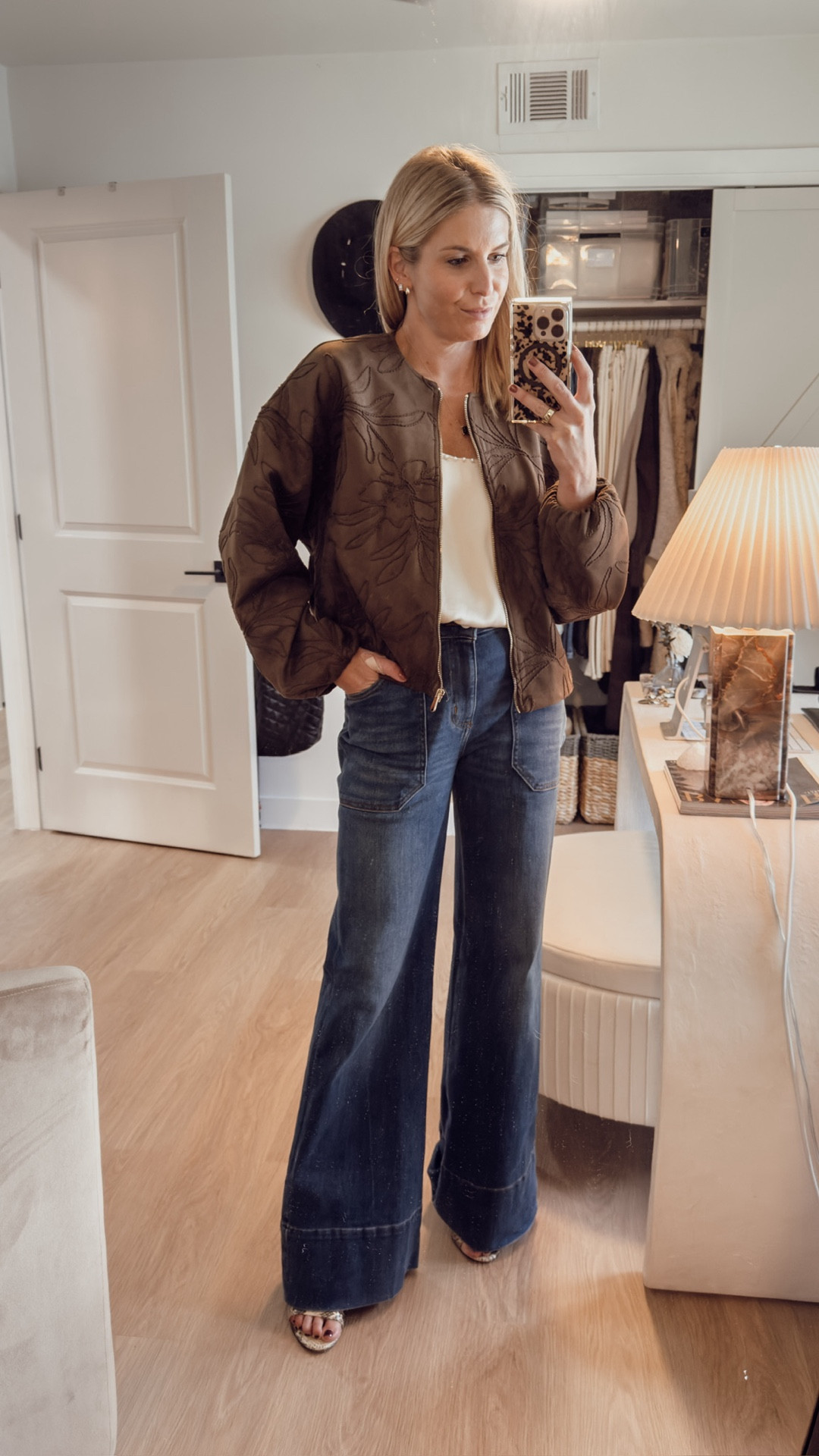These Anthropologie jeans fit like a glove and this Zara jacket is the best fall find! Wearing a size 26

#LTKSeasonal #LTKStyleTip #LTKFindsUnder100