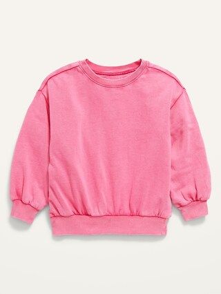 Specially Dyed Drop-Shoulder Sweatshirt for Toddler Girls | Old Navy (US)