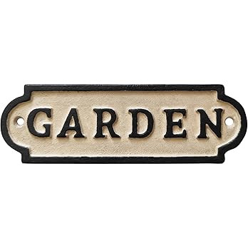 Vintage Iron Garden Signs - Retro Style Decorations for Yard, Porch, and Farmhouse -Garden Decor ... | Amazon (US)