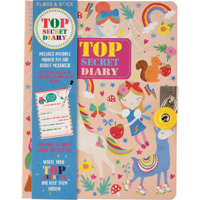 Rainbow Fairy Top Secret Lockable Diary | Maisonette