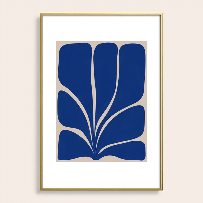 Seven Leaf Plant - 3/3 Framed Art Print by Alisa Galitsyna | Society6