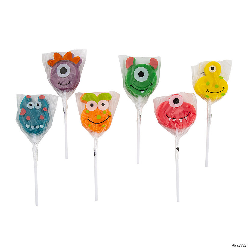Goofy Monster Lollipops - 12 Pc. | Oriental Trading Company