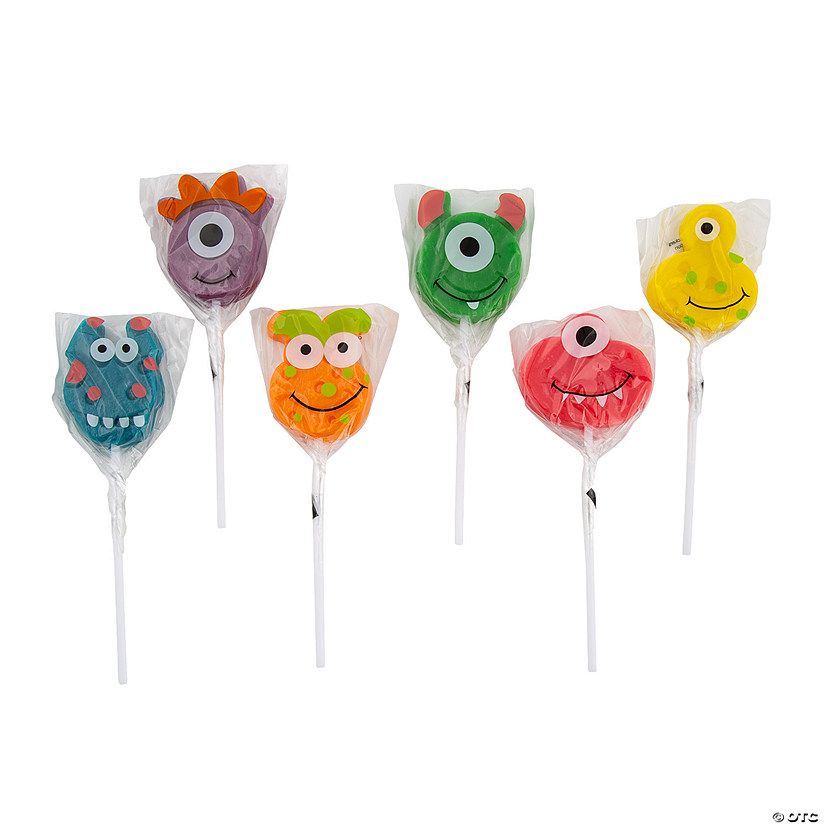 Goofy Monster Lollipops - 12 Pc. | Oriental Trading Company