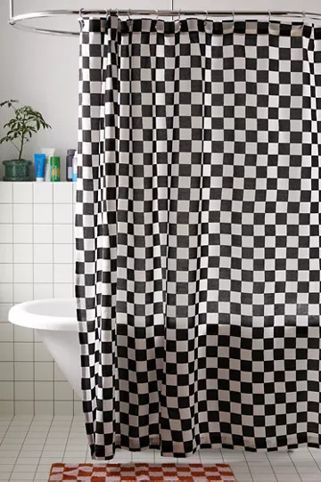 Checkerboard Shower Curtain | Urban Outfitters (US and RoW)