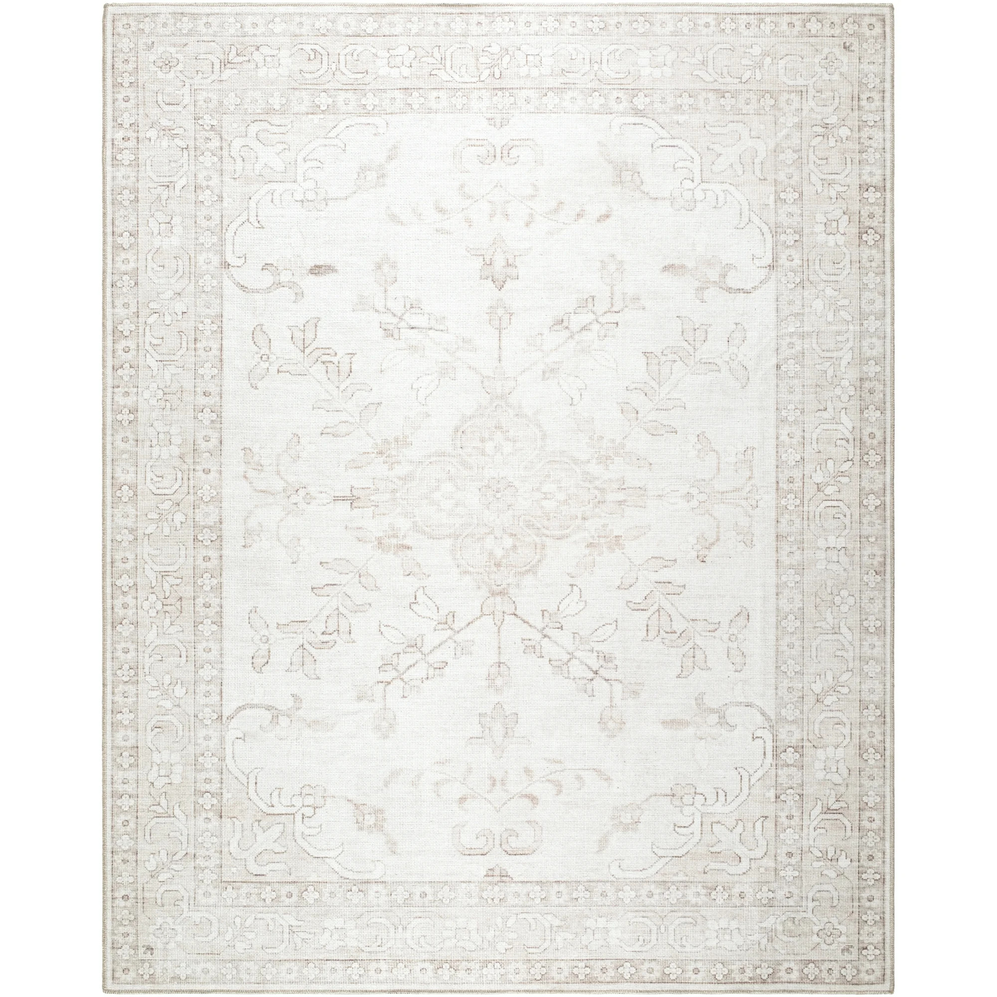 My Texas House Back to Campus Pearl 7'10" x 10' Washable Area Rug | Walmart (US)