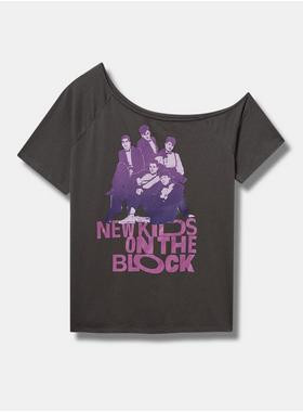 New Kids on the Block Classic Fit Cotton Off Shoulder Tee | Torrid (US & Canada)