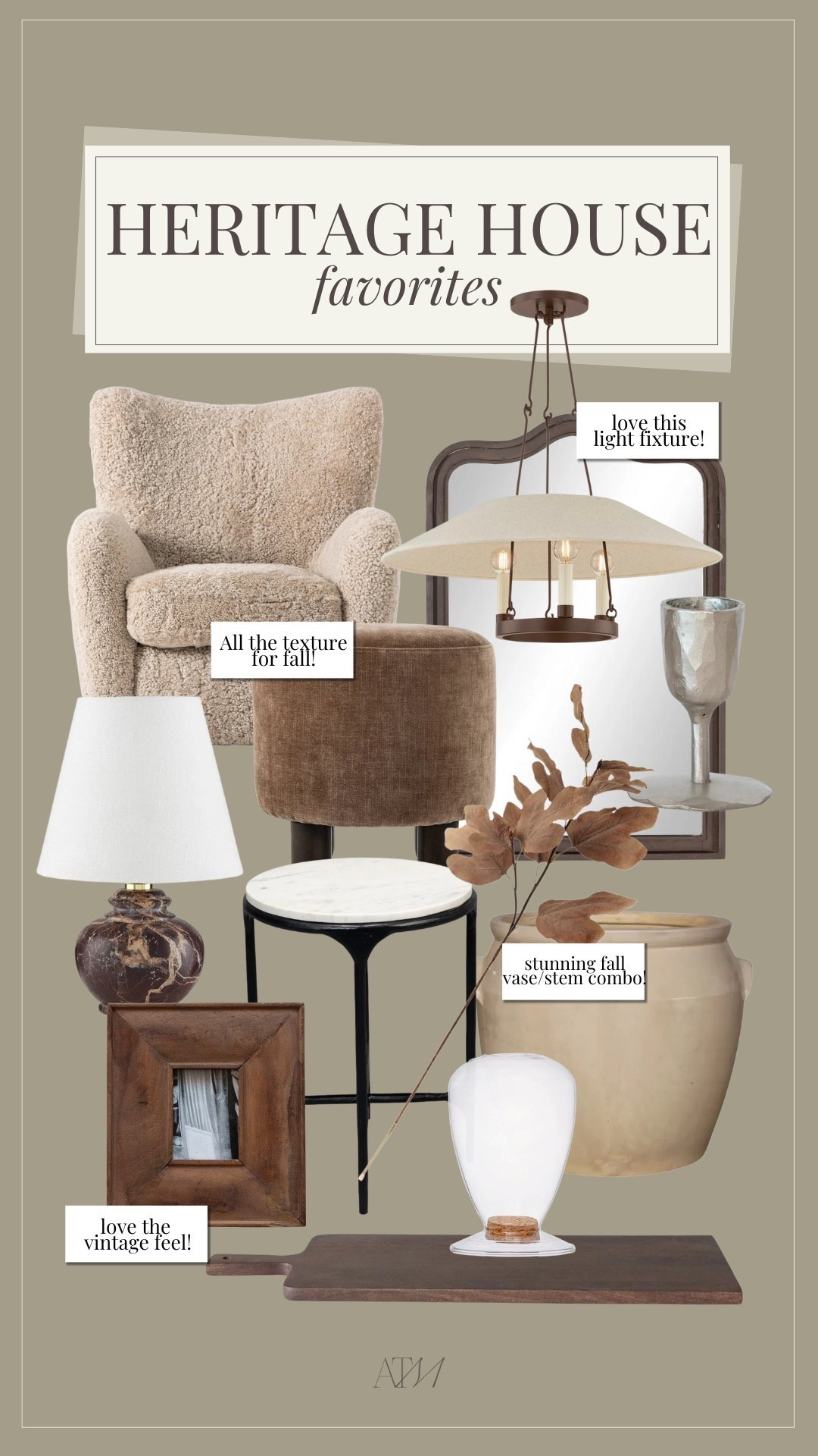 Heritage House favorites!

home finds, home decor, neutral home decor, warm home inspo, fall home decor 

#LTKStyleTip #LTKHome #LTKSeasonal