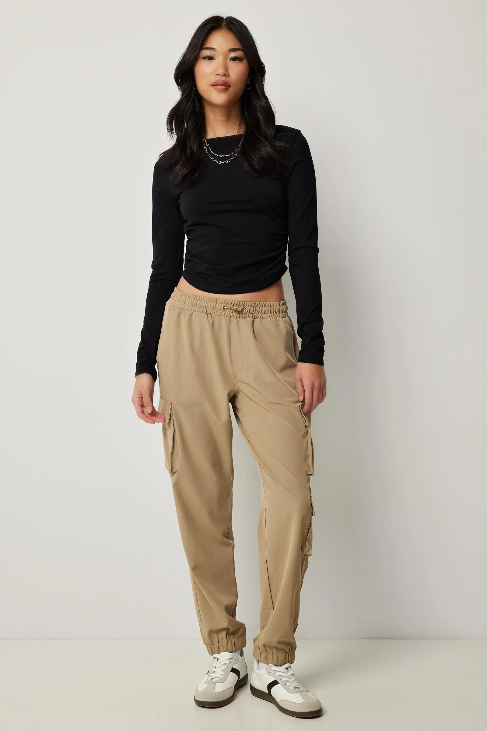 Smooth Stretch Cargo Joggers | Ardene
