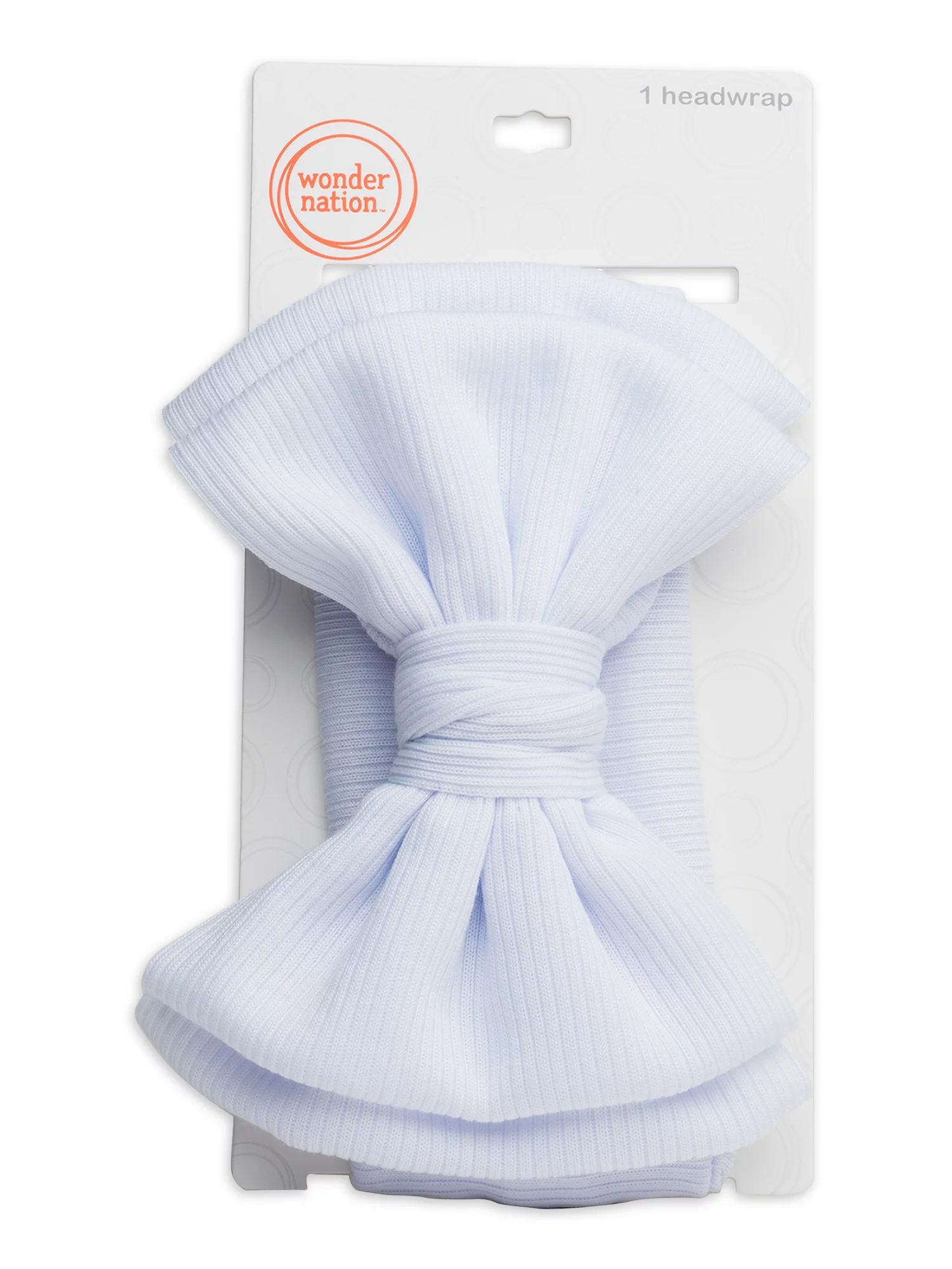 Wonder Nation Baby Girls' White Ribbed Headwrap | Walmart (US)
