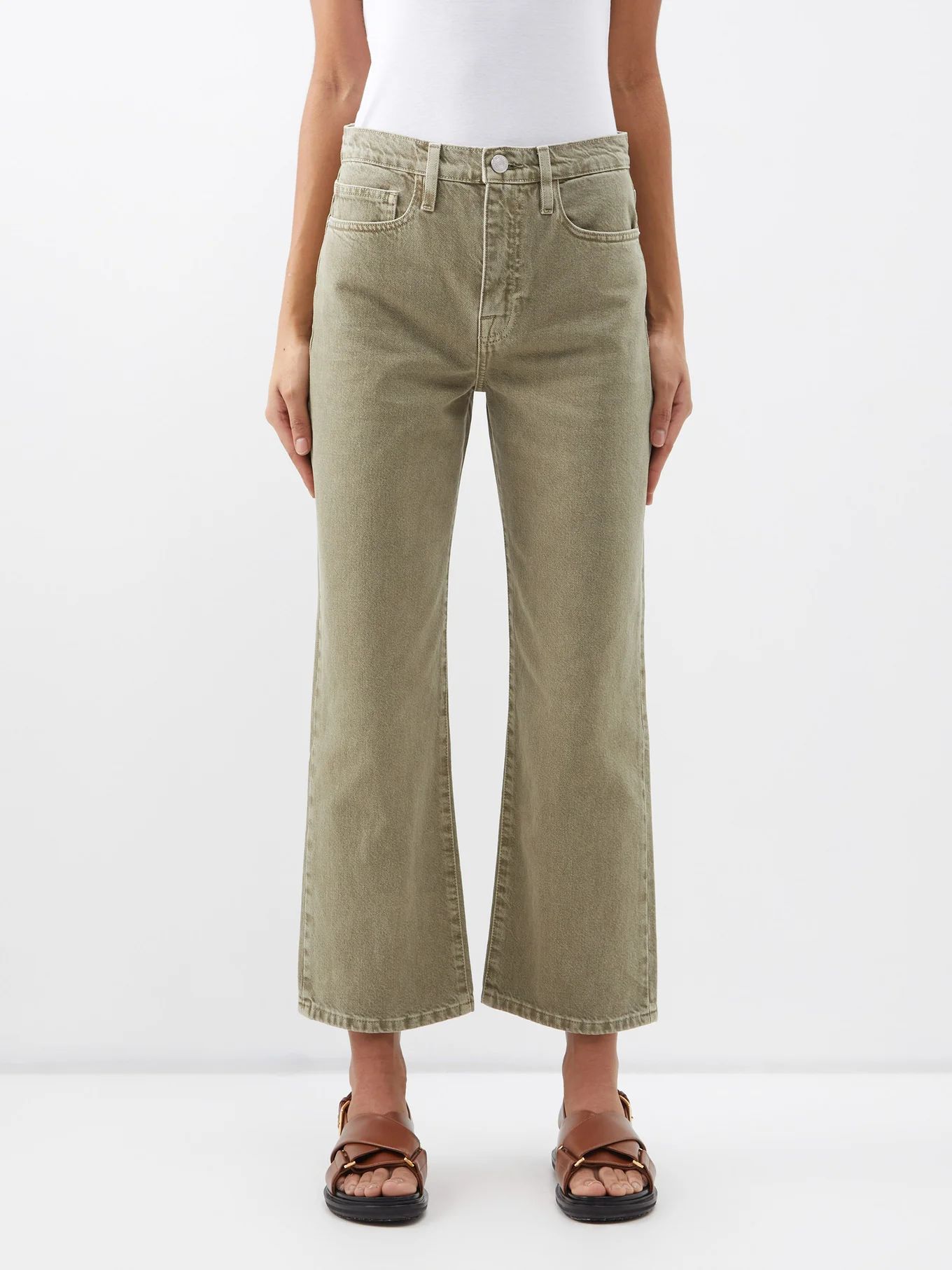 Le Jane high-rise straight-leg jeans | FRAME | Matches (US)