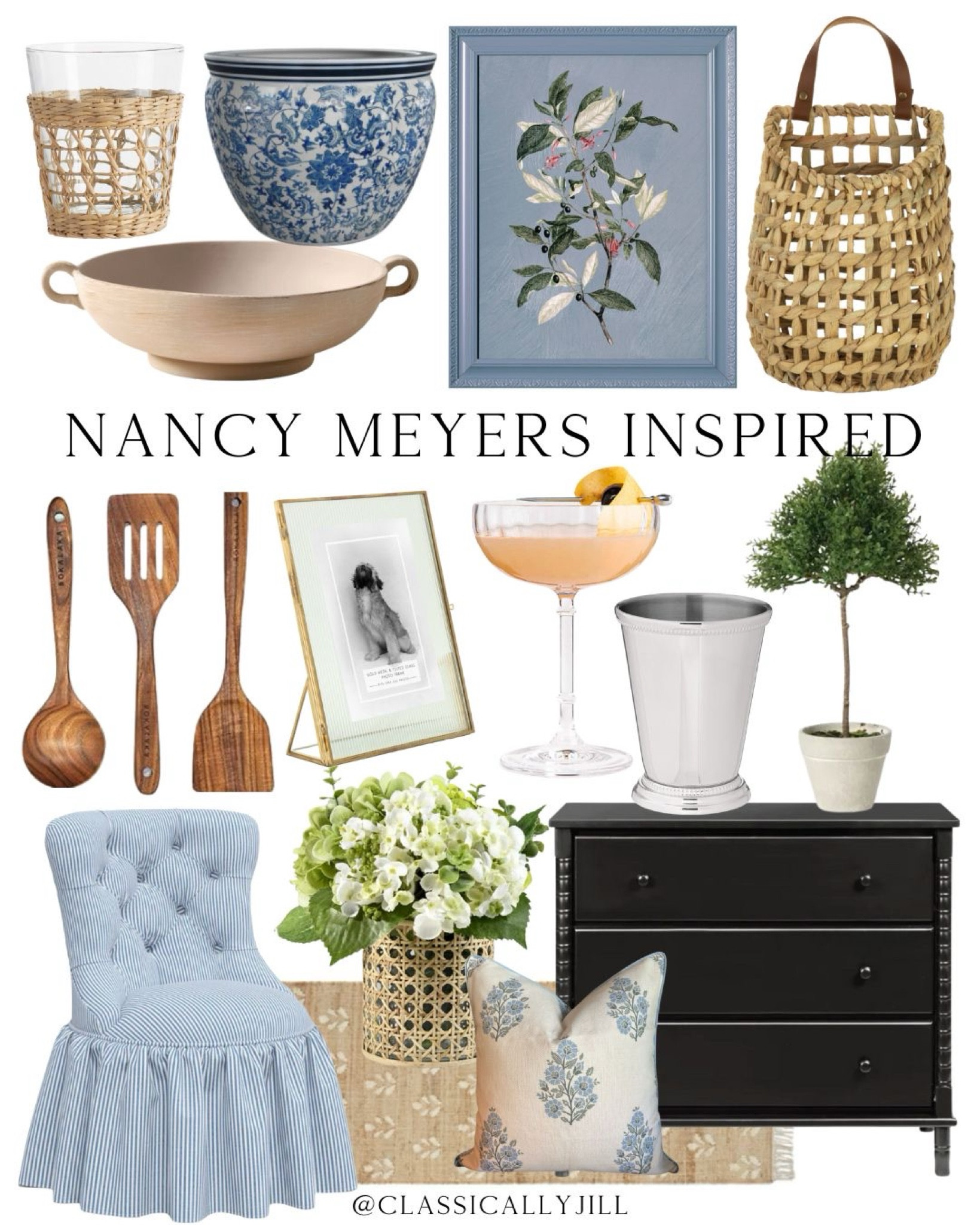 Nancy Meyers home, blue and white decor, grandmillennial, coastal grandmother, Jillien Harbor

#LTKHome #LTKStyleTip