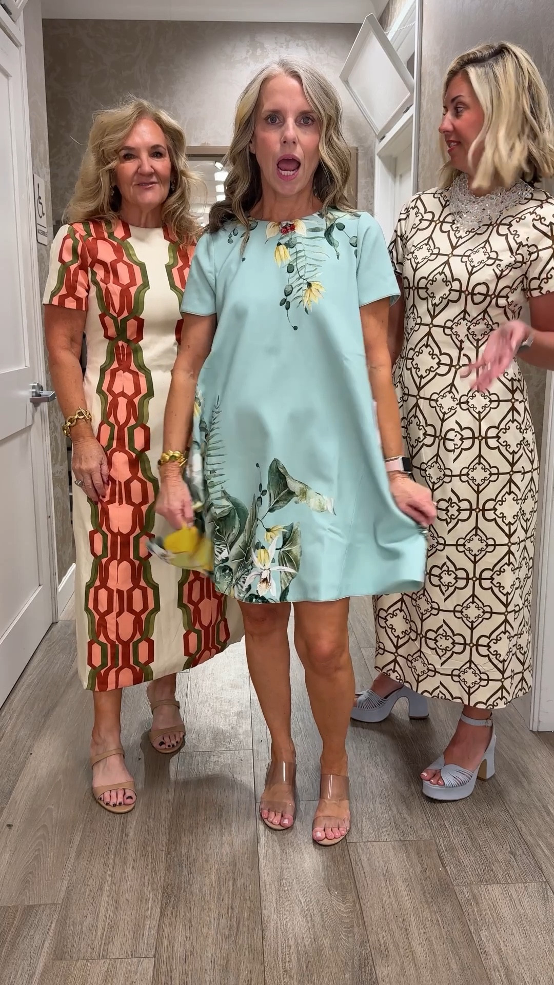 Reversible dresses! It’s a beautiful cotton setting. It fits true to size and I love both prints. It’s a special dress with a special price, but if you’re looking for something that will give you options in something you’ll keep in your closet forever. This is a beautiful dress.

I’m 5 foot three so were the other girls that I tried things on with and we all love this dress

Wedding guest mother of the bride Easter dress rehearsal dinner dresss

#LTKSeasonal #LTKOver40 #LTKWedding