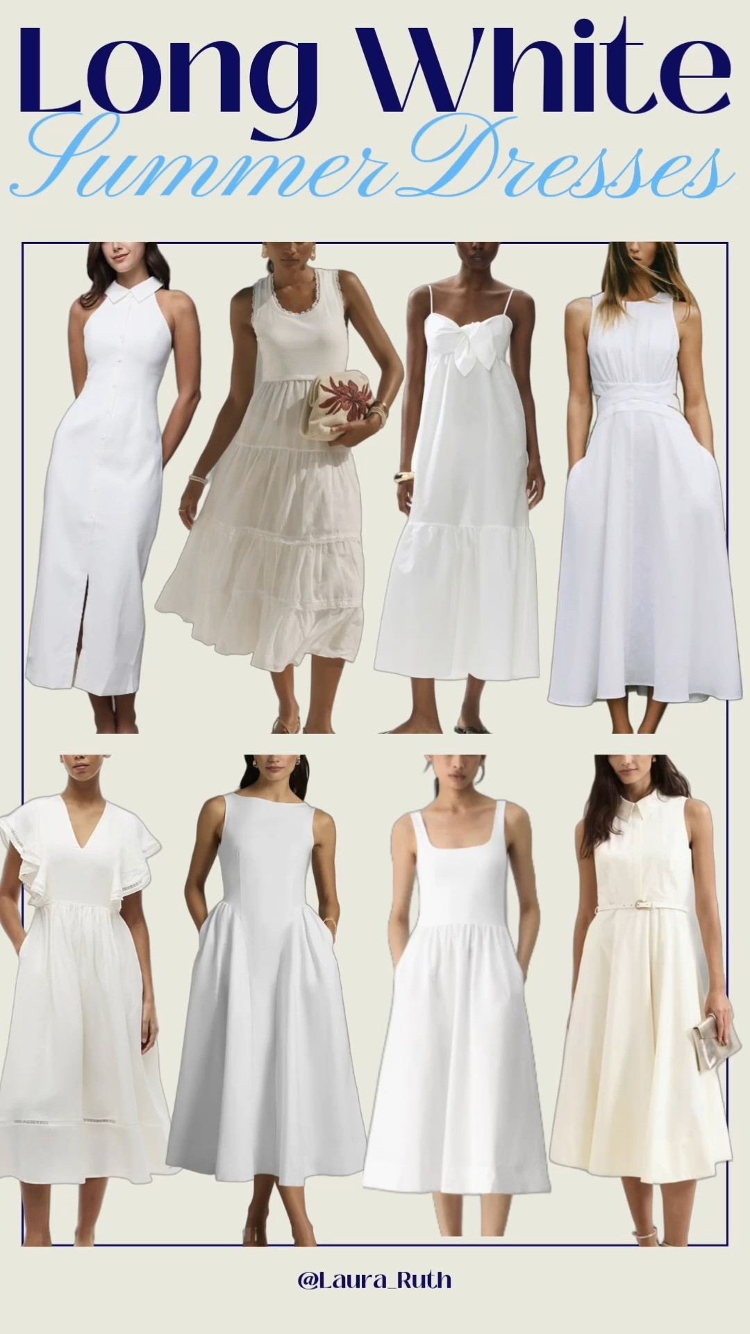 White Long Summer Dresses for Every Summer Occasion 🤍
Elegant, timeless, and effortlessly chic. From holidays and city breaks to garden parties, summer evenings, and dinner al fresco, these beautiful white maxi and midi dresses are the perfect warm weather staples you'll wear on repeat. 

 #LTKuk #LTKsummer #LTKdresses