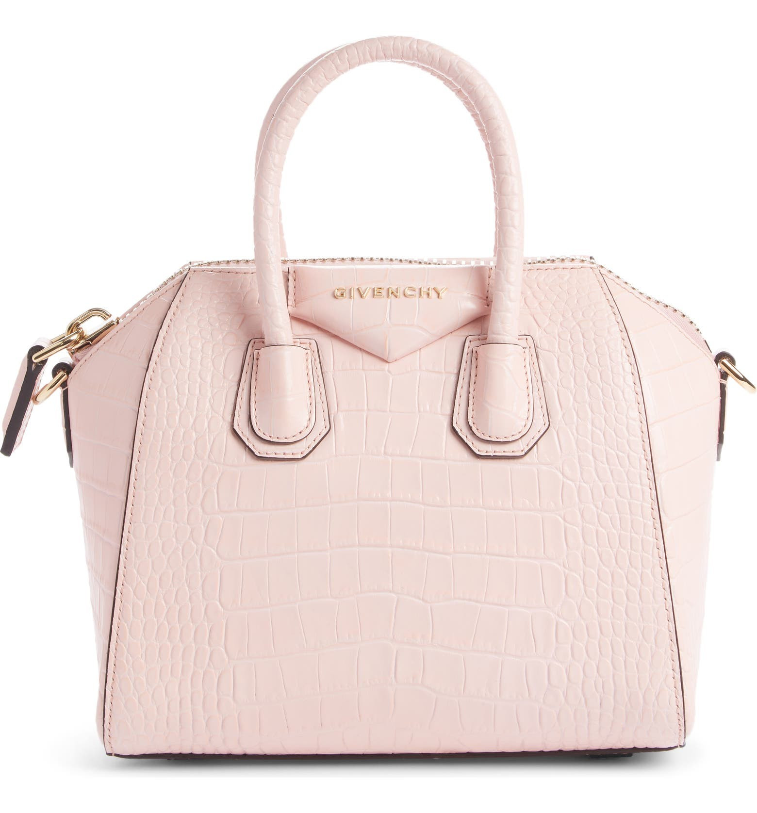 Givenchy Mini Antigona Croc Embossed Calfskin Leather Satchel | Nordstrom | Nordstrom