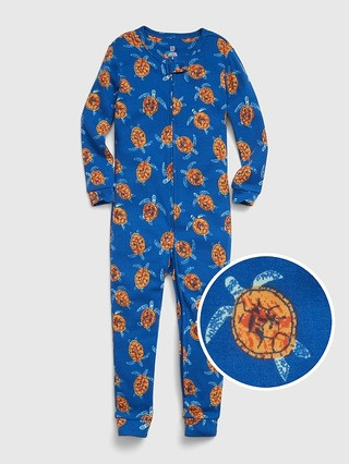 babyGap 100% Organic Cotton Sea Turtle Footless One-Piece | Gap (US)