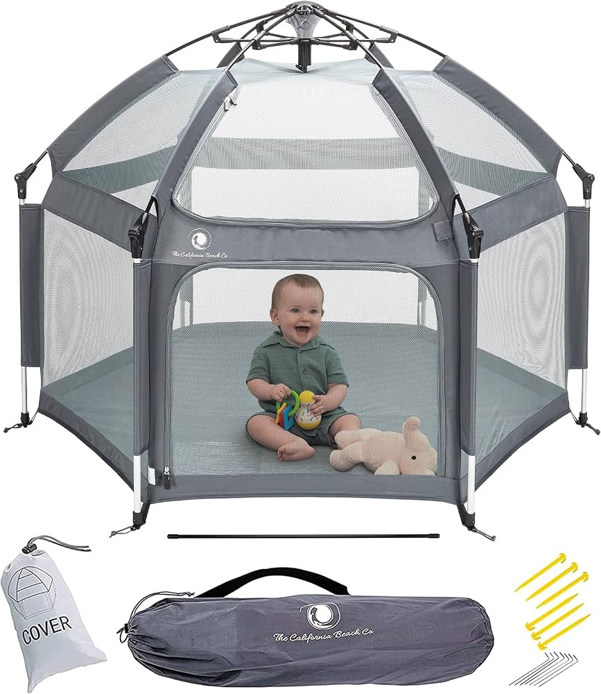 POP 'N GO Baby Playpen - Indoor & Outdoor Playpen for Babies and Toddlers - Baby Beach Tent, Fold... | Amazon (US)