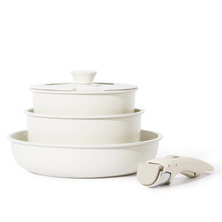Carote Nonstick Cookware Sets, 5 Pcs Granite Non Stick Pots and Pans Set with Removable Handle - ... | Walmart (US)