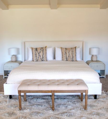 Home decor
White bed
Bedroom
Fall Master Bedroom 
#LTKsalealert #LTKhome