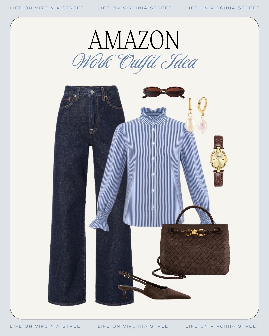 Amazon work outfit idea! 🧡

Amazon work outfit ideas, Amazon work outfits, Amazon workwear, Amazon work clothes for women, Amazon office outfits, Amazon business casual, Amazon business casual outfits, Amazon fashion finds, work outfits for women, work outfit ideas, office outfits for women, office outfit ideas, business casual outfits for women, women’s workwear, professional outfits for women, corporate outfits for women, fall work outfits, fall office outfits, fall business casual, work wardrobe essentials, workwear capsule wardrobe, office capsule wardrobe, work pants, tailored trousers, wide leg trousers, work tops, work blouses, button down shirt, work sweaters, blazers for women, blazer outfit, work dresses, midi dress, sweater dress, work flats, loafers, ballet flats, slingback heels, work tote, affordable workwear, affordable office outfits, polished work outfits, classic workwear, modest work outfits

#LTKgrwm #LTKootd #LTKWorkwear