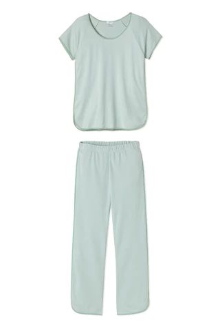 Pima Short-Long Set in Parisian Green | Lake Pajamas