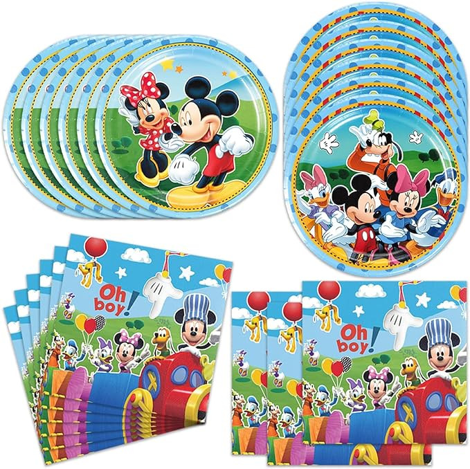 40Pack Party Supplies include 20 plates, 20 napkins for Mikey Birthday Party Decoration | Amazon (US)