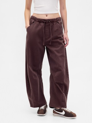 Mid Rise Twill Easy Horseshoe Pants | Gap (US)