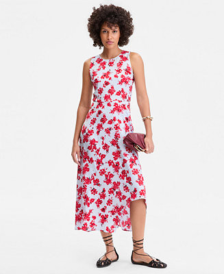 I.N.C. International Concepts Women's Printed Sleeveless Asymmetrical-Hem Dress, Macy's Exclusive... | Macy's